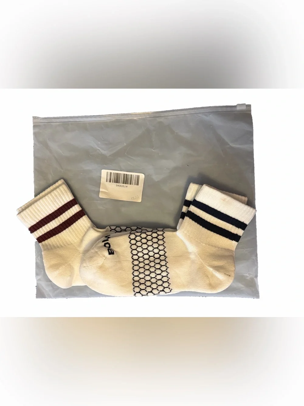 Bombas Men's Vintage Stripes Quarter Socks (2-Pair Pack) Men’s Medium 6-9